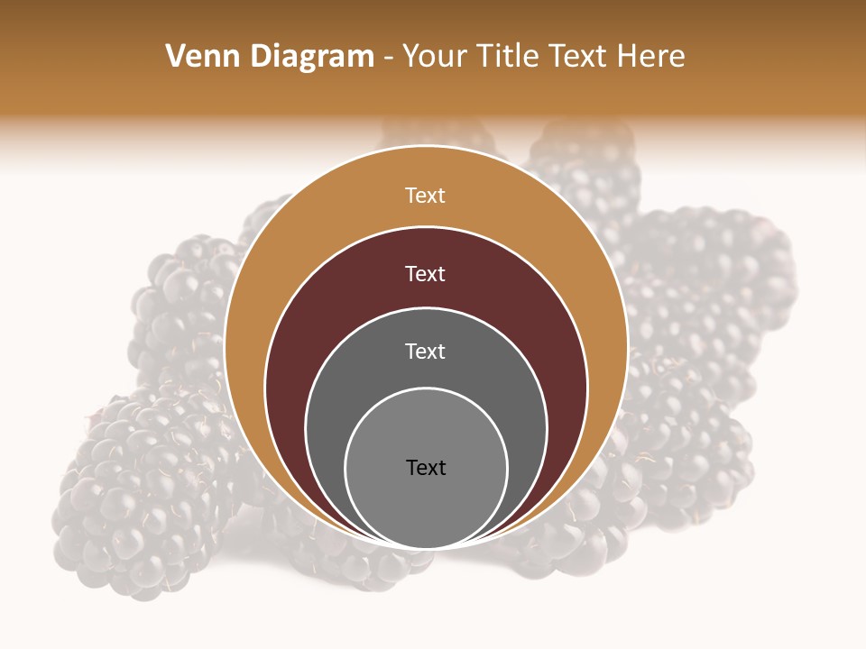Closeup Dessert Isolated PowerPoint Template