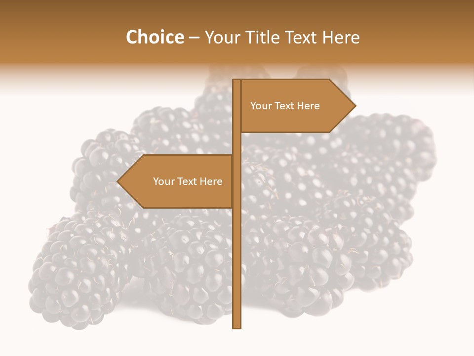 Closeup Dessert Isolated PowerPoint Template