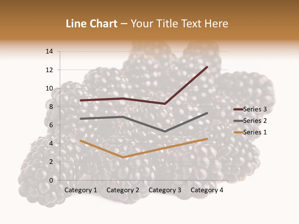 Closeup Dessert Isolated PowerPoint Template
