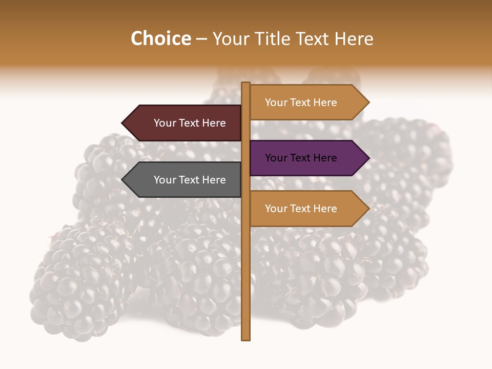 Closeup Dessert Isolated PowerPoint Template