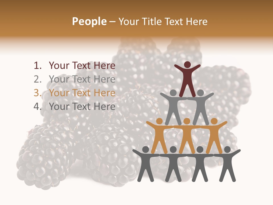 Closeup Dessert Isolated PowerPoint Template