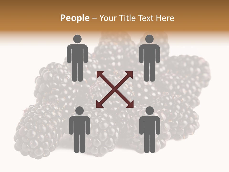 Closeup Dessert Isolated PowerPoint Template