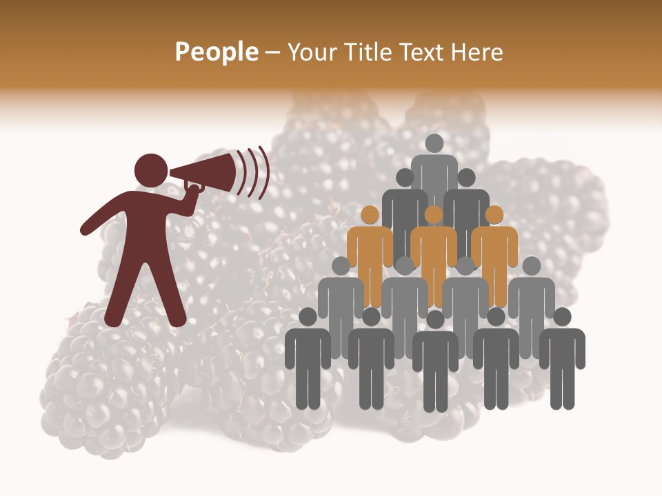 Closeup Dessert Isolated PowerPoint Template