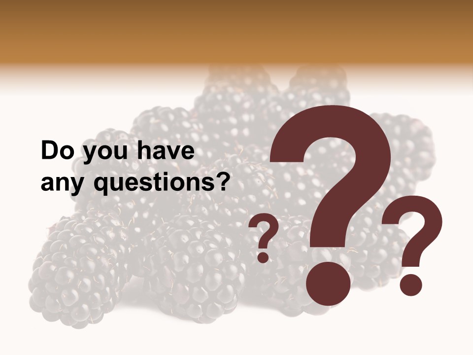 Closeup Dessert Isolated PowerPoint Template