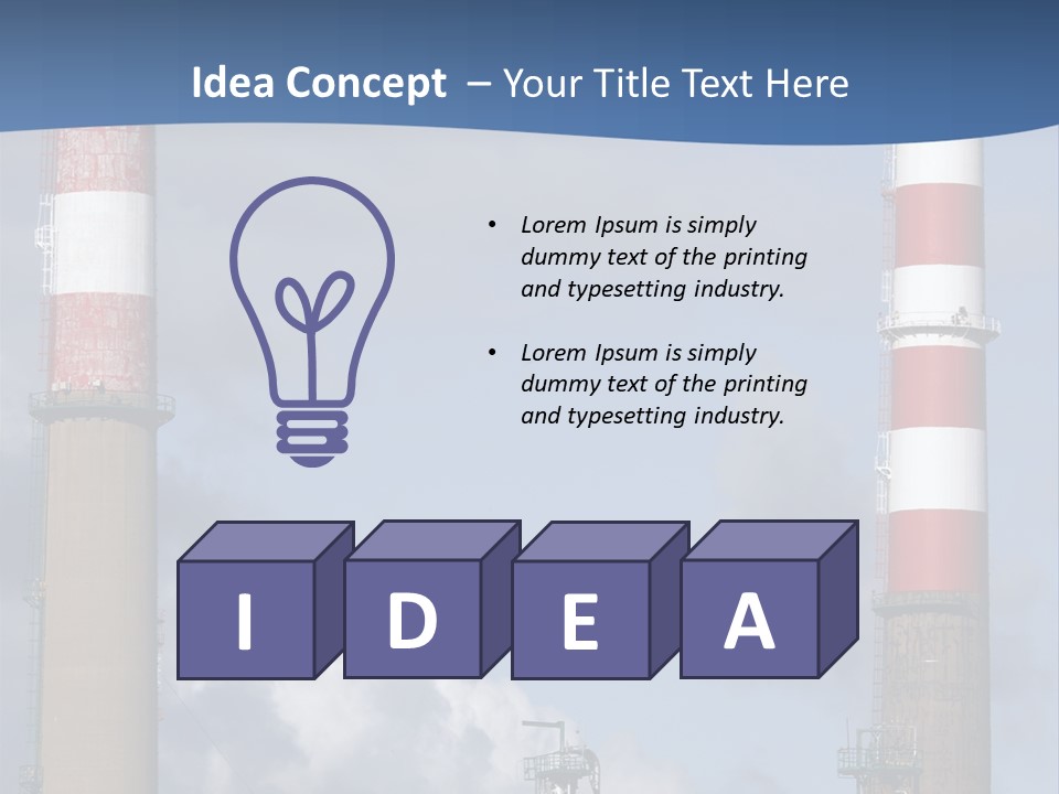 Hazard Company Electricity PowerPoint Template