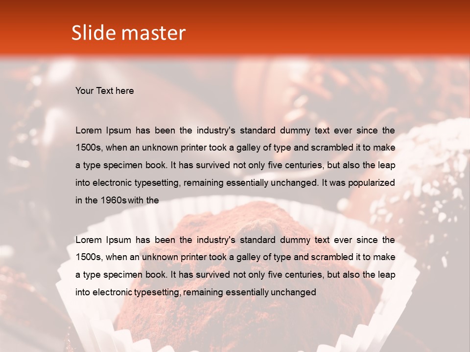 Holiday Texture Dark PowerPoint Template