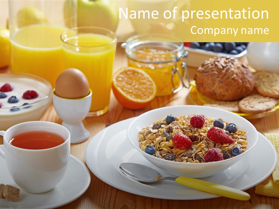 Healthy Breakfast PowerPoint Template