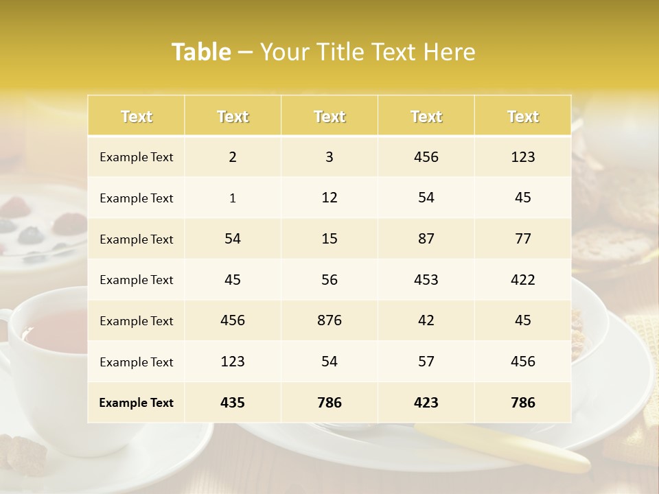 Healthy Breakfast PowerPoint Template
