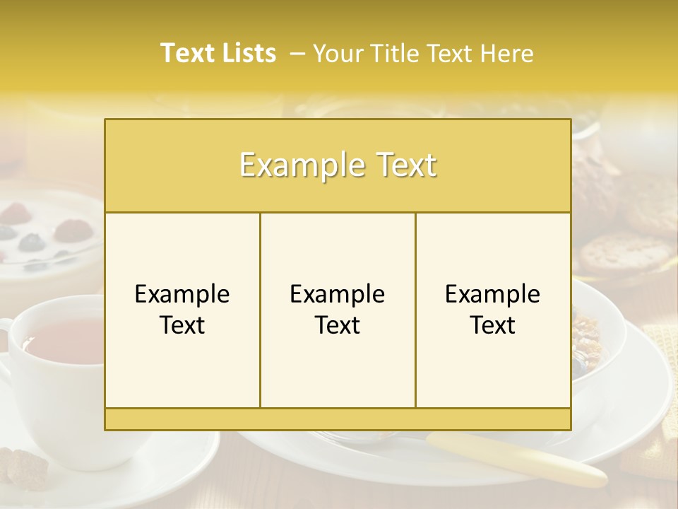 Healthy Breakfast PowerPoint Template