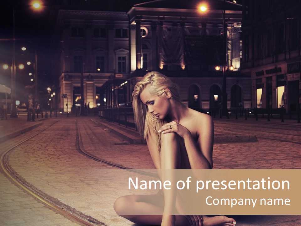 Angelika Jakubowska Nago PowerPoint Template