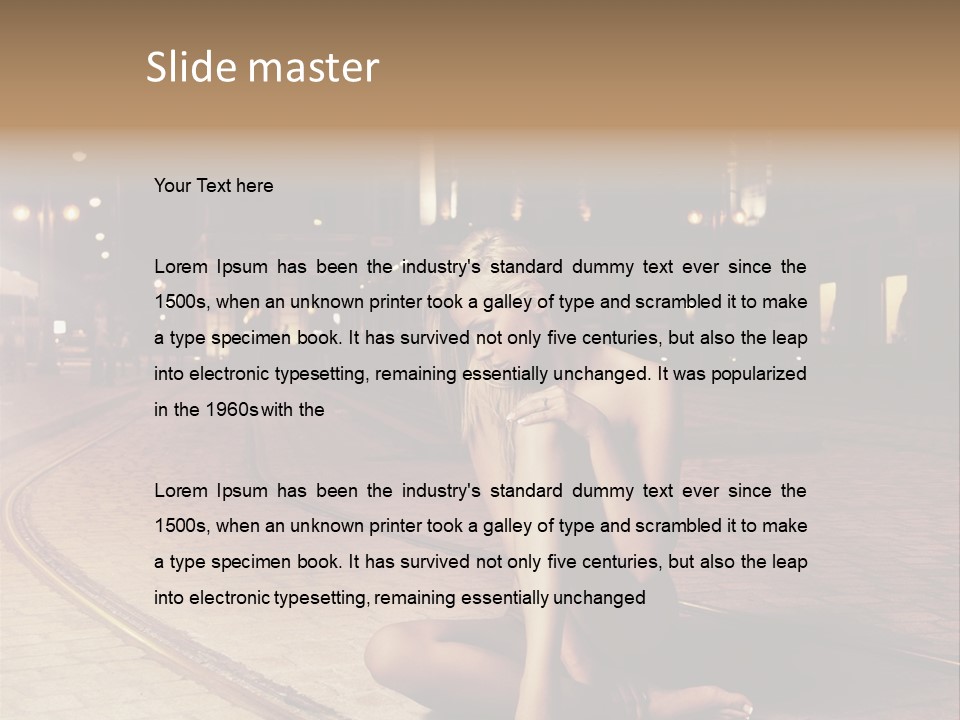 Angelika Jakubowska Nago PowerPoint Template