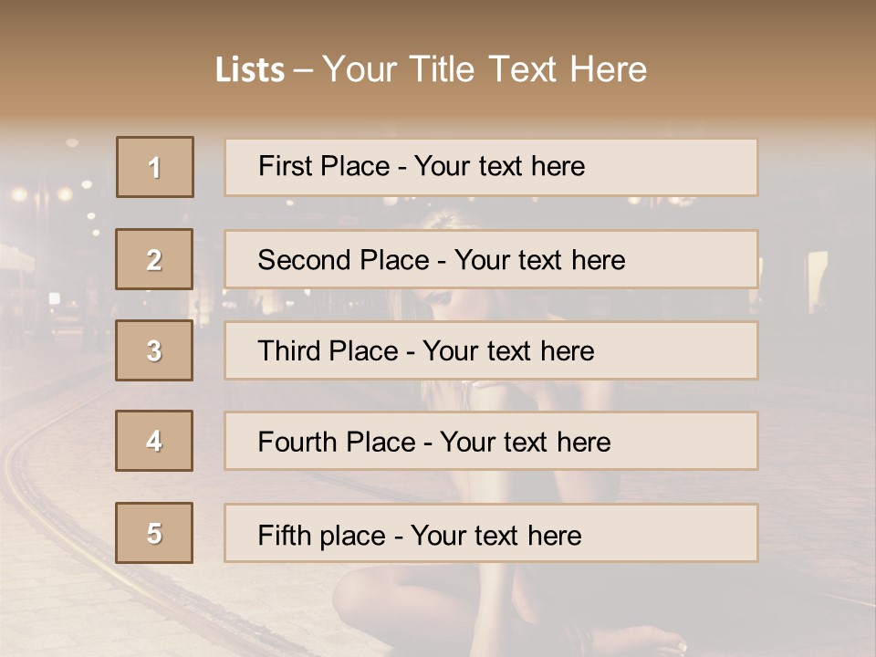 Angelika Jakubowska Nago PowerPoint Template