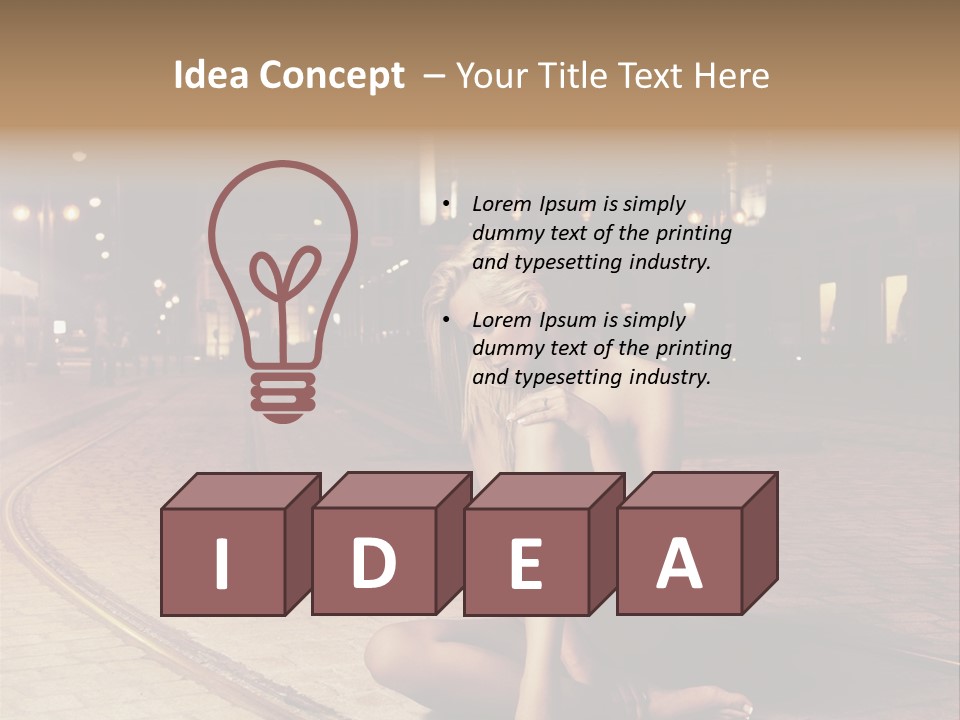 Angelika Jakubowska Nago PowerPoint Template