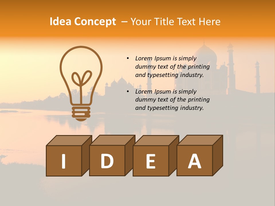 Interior For Living Room PowerPoint Template