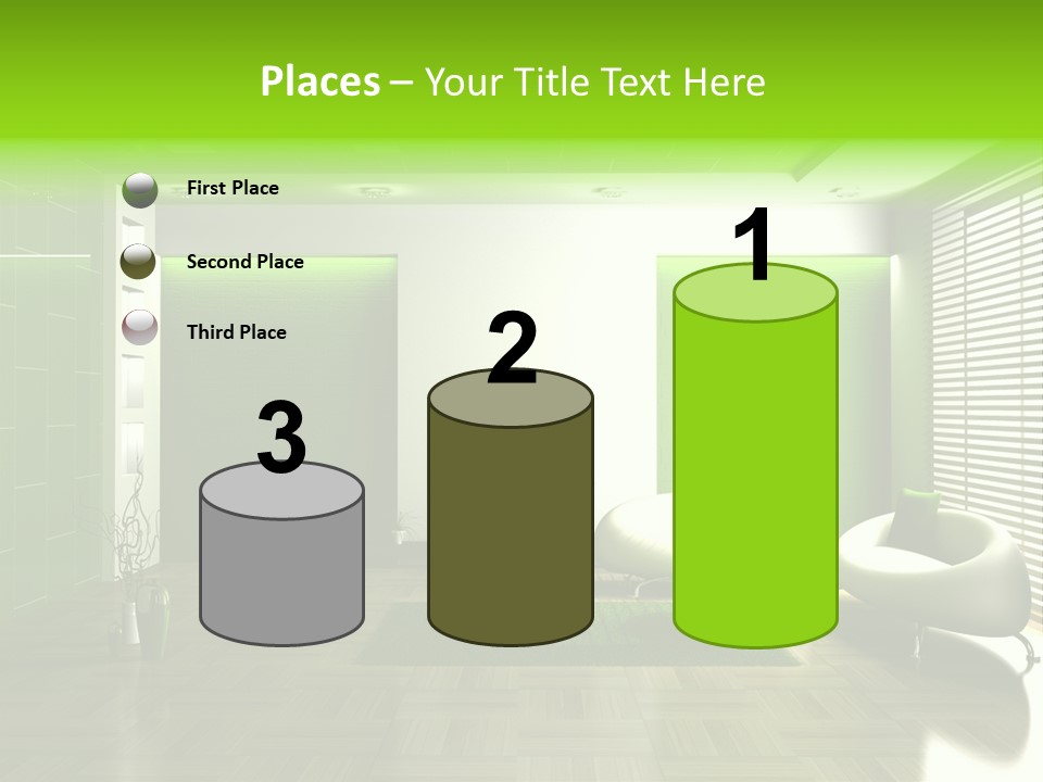 Interior For Living Room PowerPoint Template