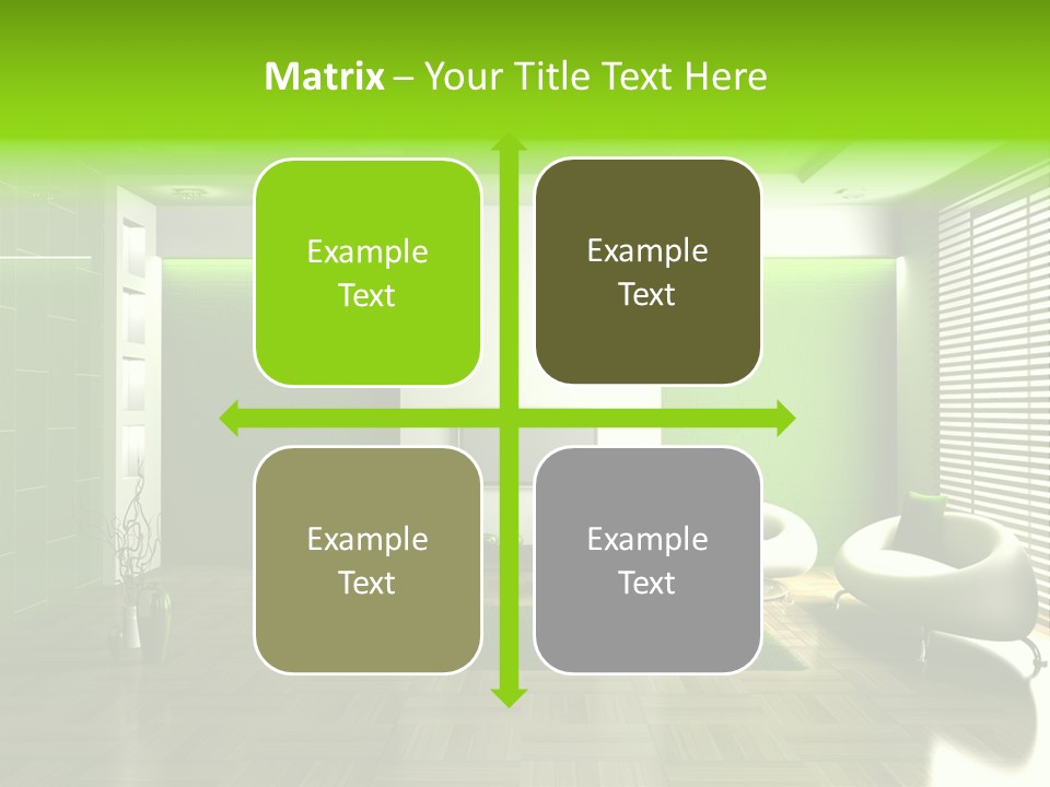 Interior For Living Room PowerPoint Template