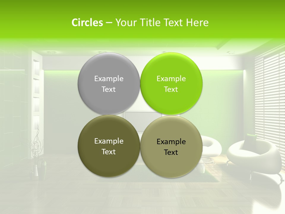 Interior For Living Room PowerPoint Template