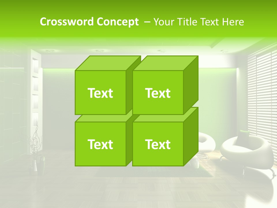 Interior For Living Room PowerPoint Template