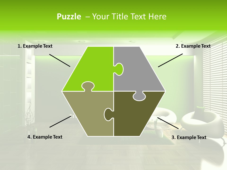 Interior For Living Room PowerPoint Template