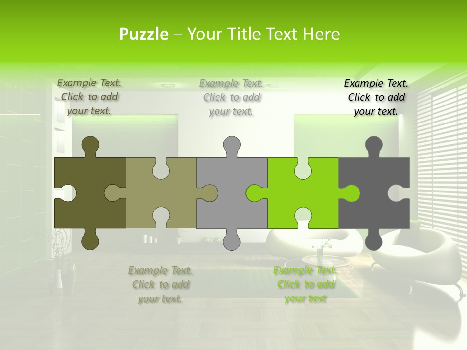 Interior For Living Room PowerPoint Template