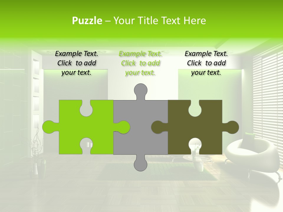 Interior For Living Room PowerPoint Template