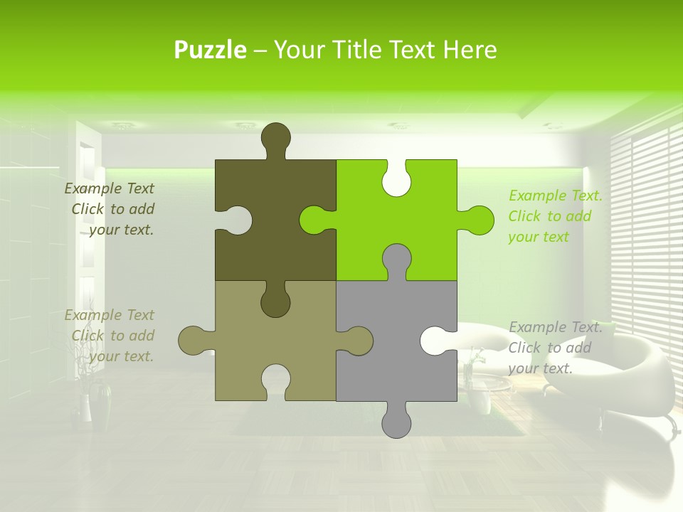 Interior For Living Room PowerPoint Template