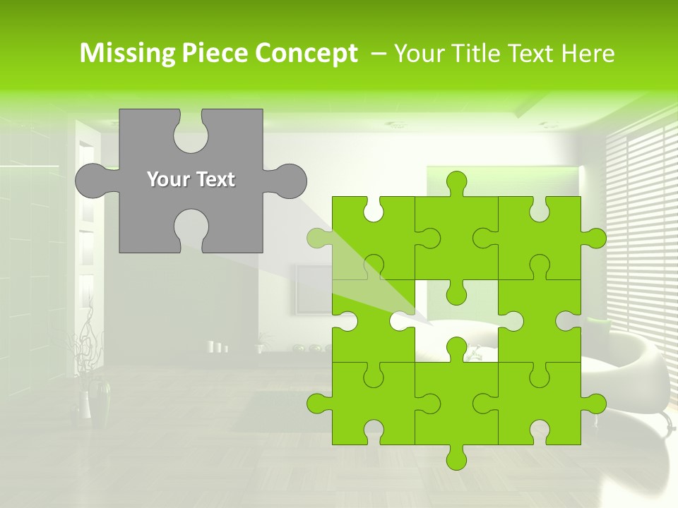 Interior For Living Room PowerPoint Template