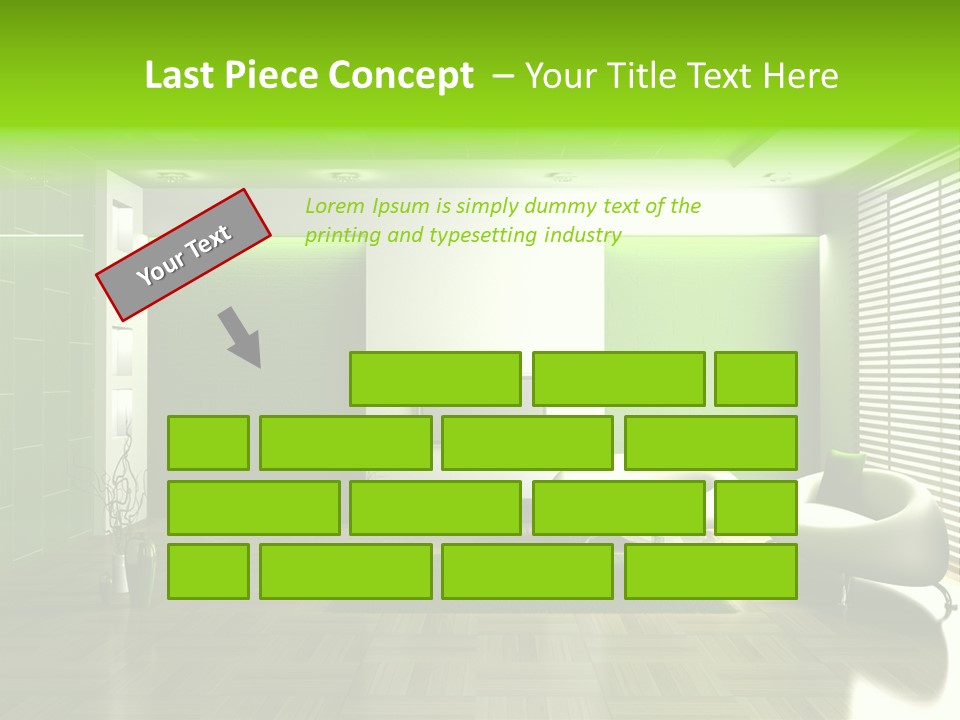 Interior For Living Room PowerPoint Template