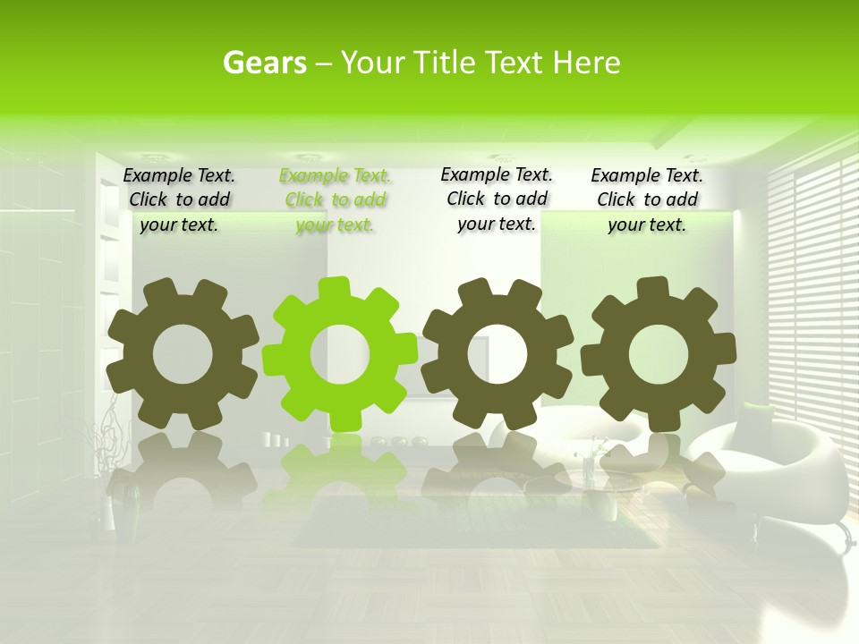 Interior For Living Room PowerPoint Template