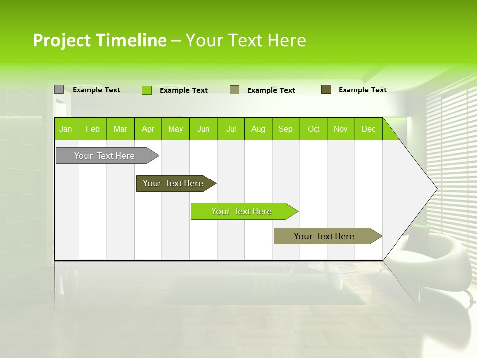 Interior For Living Room PowerPoint Template