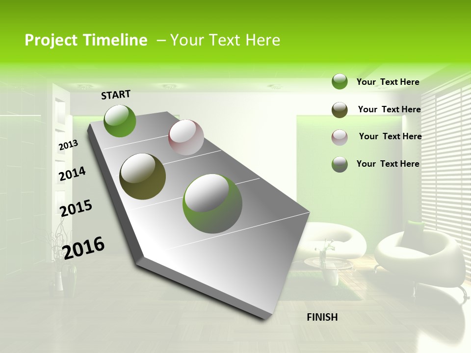 Interior For Living Room PowerPoint Template