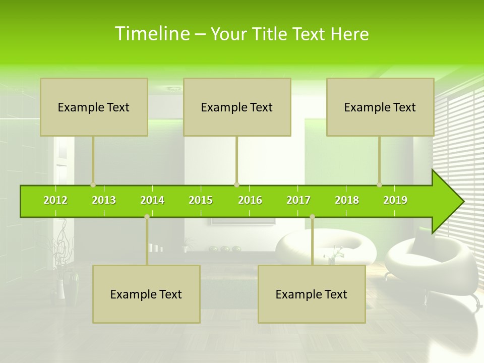 Interior For Living Room PowerPoint Template