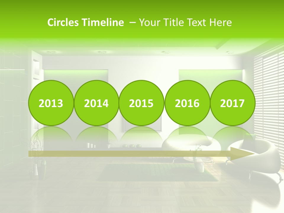 Interior For Living Room PowerPoint Template