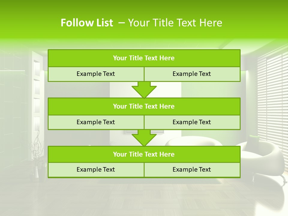 Interior For Living Room PowerPoint Template