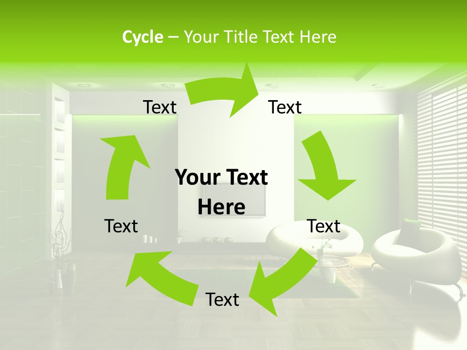 Interior For Living Room PowerPoint Template