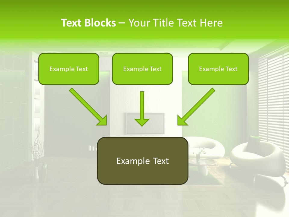 Interior For Living Room PowerPoint Template