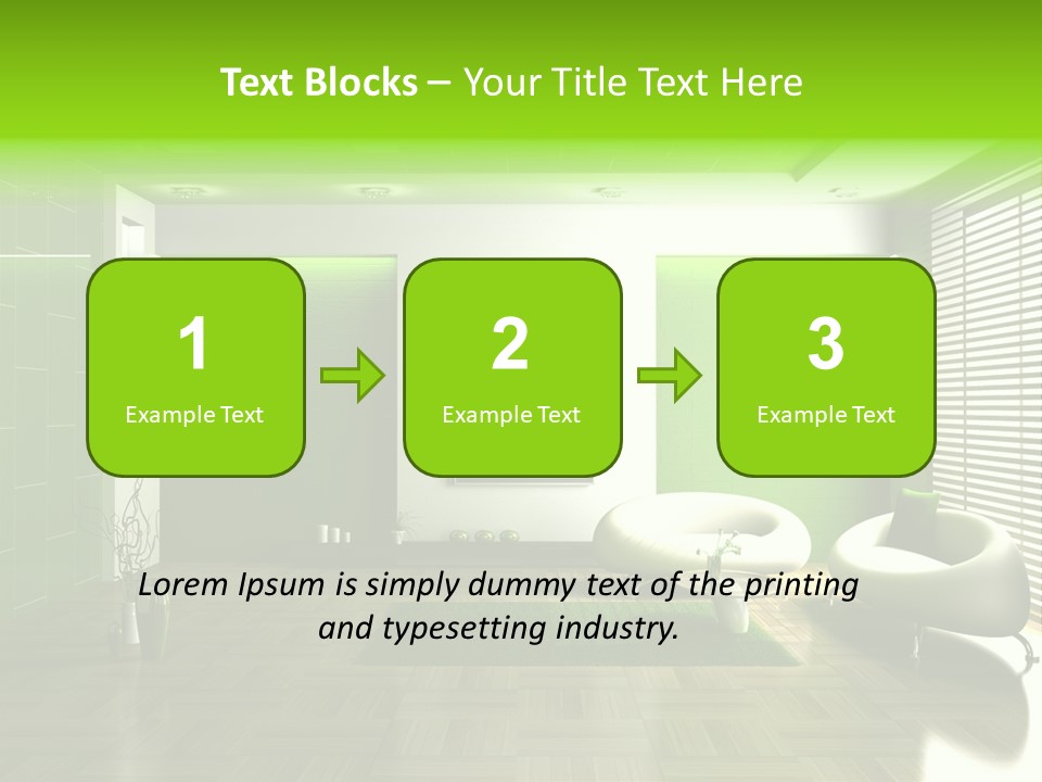 Interior For Living Room PowerPoint Template