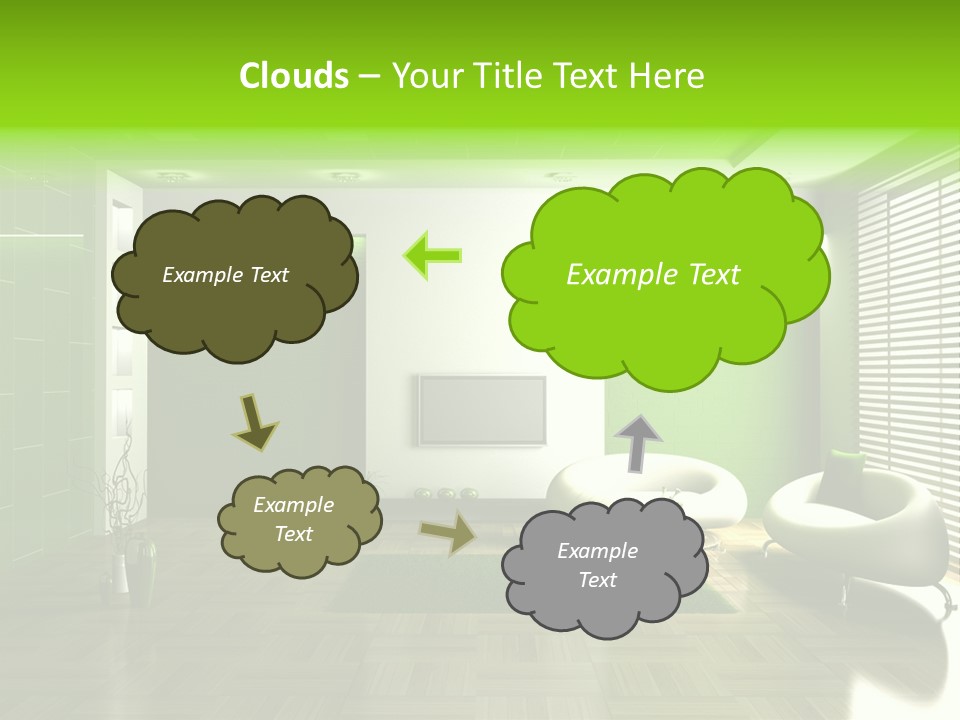 Interior For Living Room PowerPoint Template