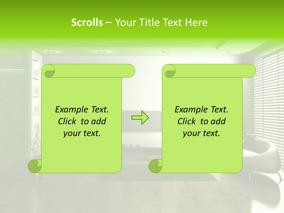 Interior For Living Room PowerPoint Template