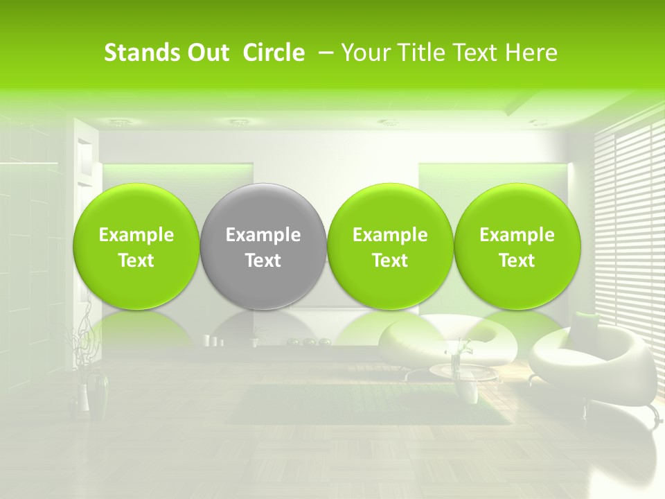 Interior For Living Room PowerPoint Template