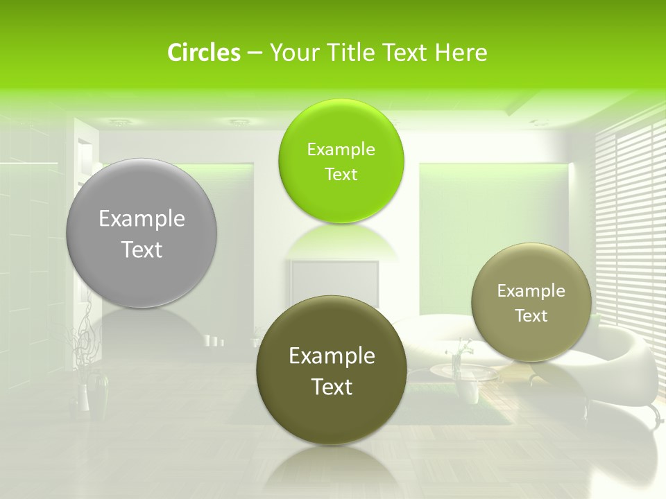 Interior For Living Room PowerPoint Template