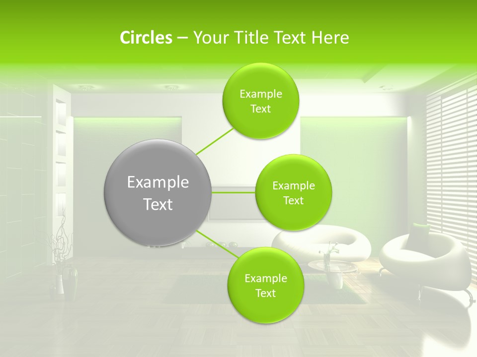 Interior For Living Room PowerPoint Template