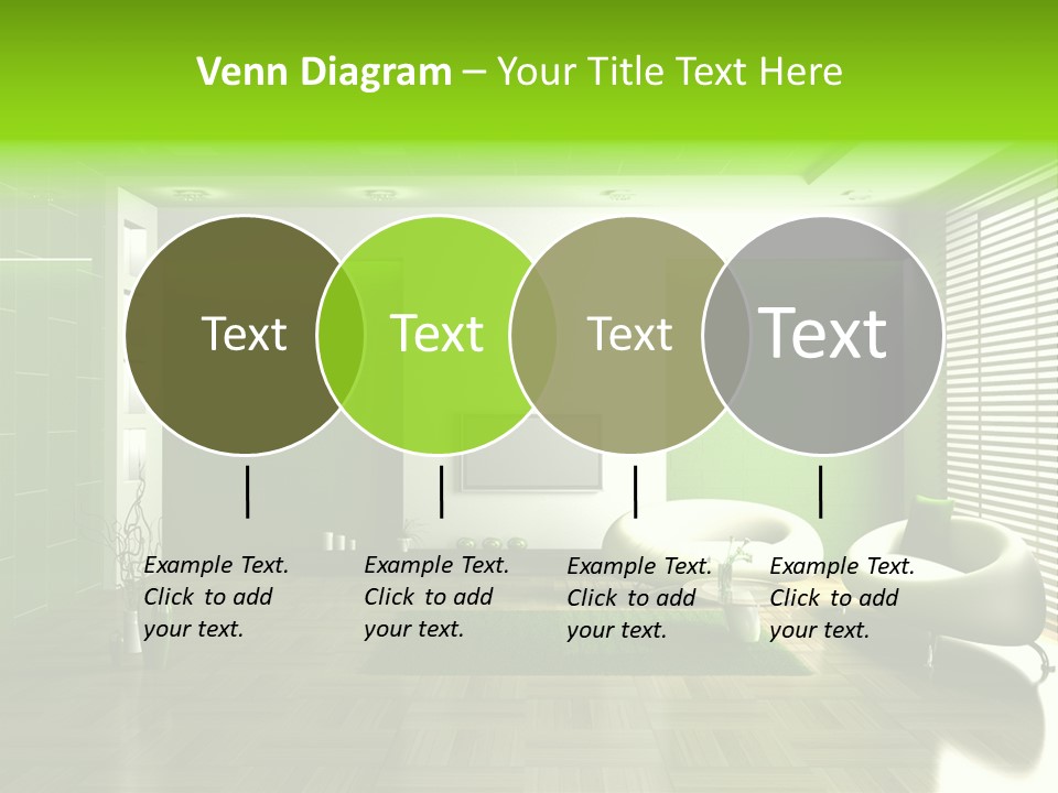 Interior For Living Room PowerPoint Template