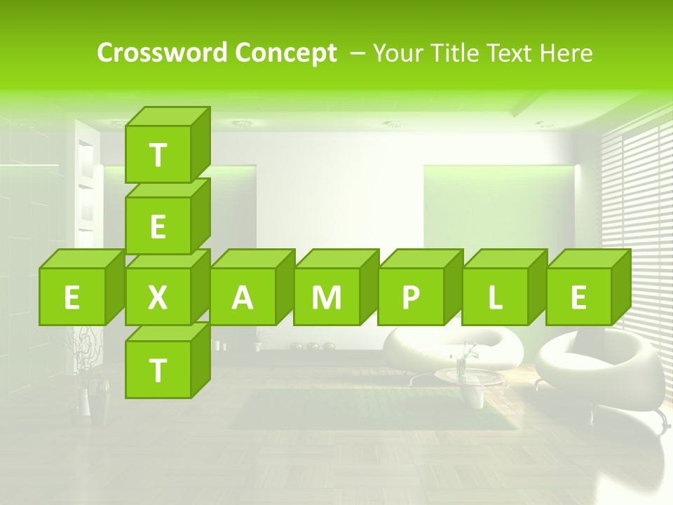 Interior For Living Room PowerPoint Template