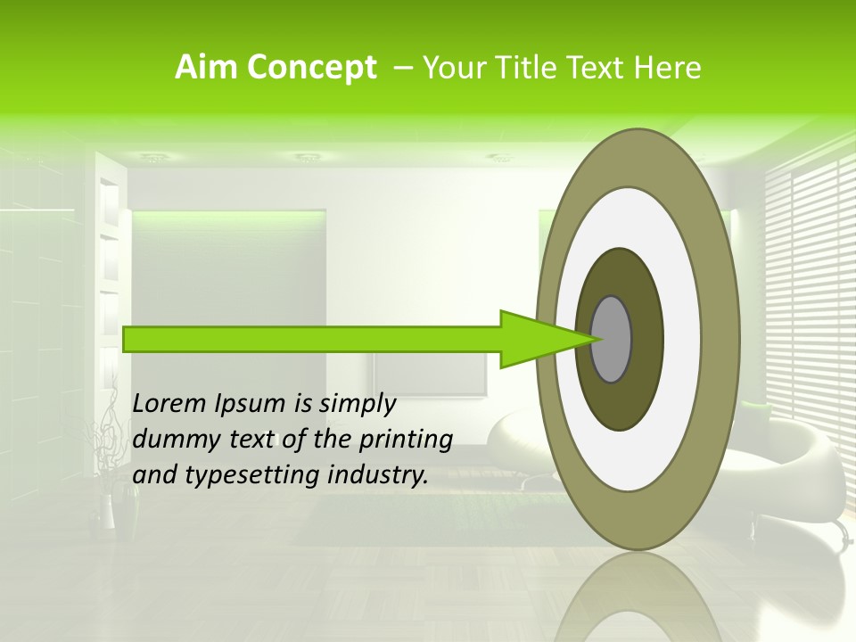 Interior For Living Room PowerPoint Template