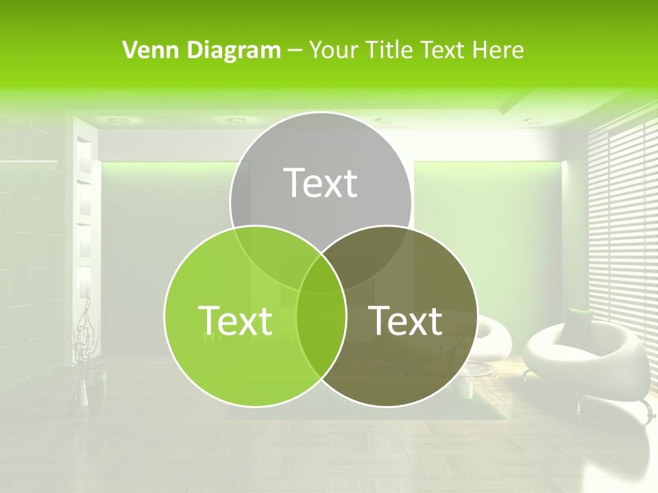 Interior For Living Room PowerPoint Template