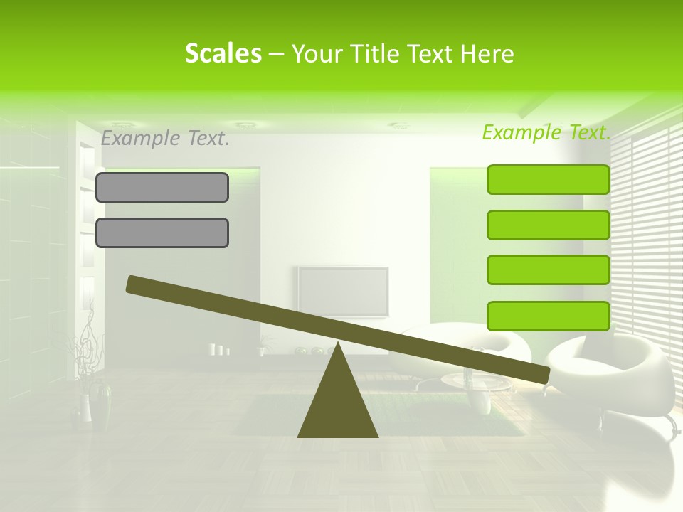 Interior For Living Room PowerPoint Template
