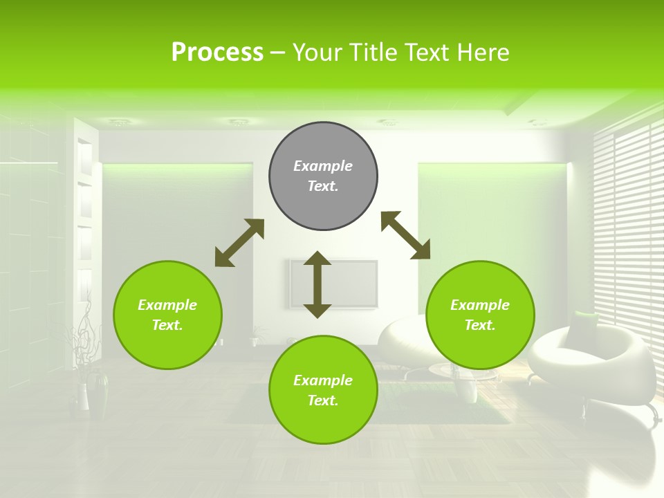 Interior For Living Room PowerPoint Template