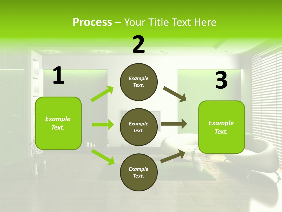 Interior For Living Room PowerPoint Template