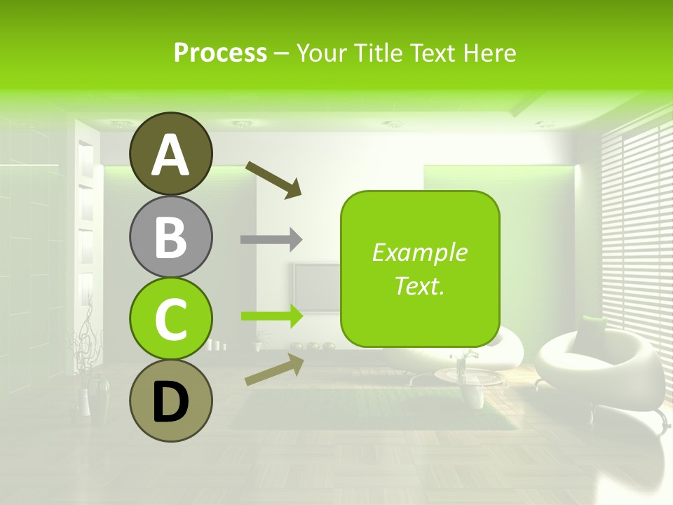 Interior For Living Room PowerPoint Template